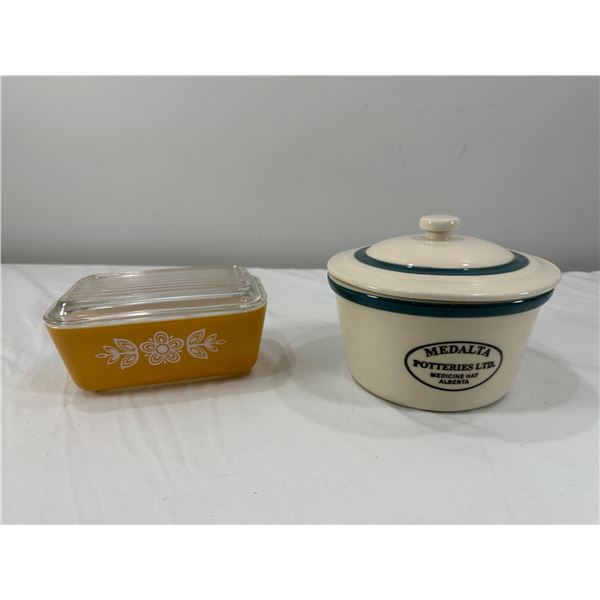 Medalta Bowl and Vintage Pyrex