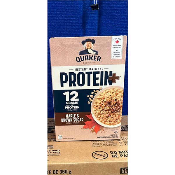 1 Case Of 6 Of Quaker Maple & Brown Sugar Instant Oatmeal
