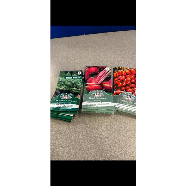 15 Packs Of Vegetable Seeds