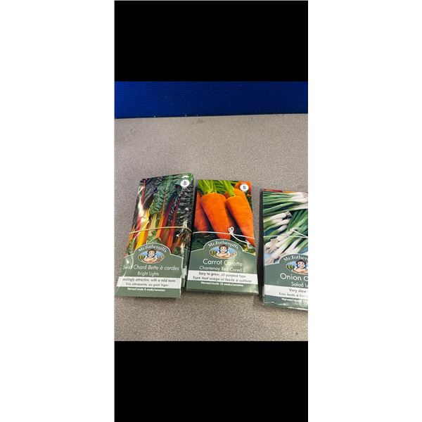 15 Packs Of Vegetable Seeds
