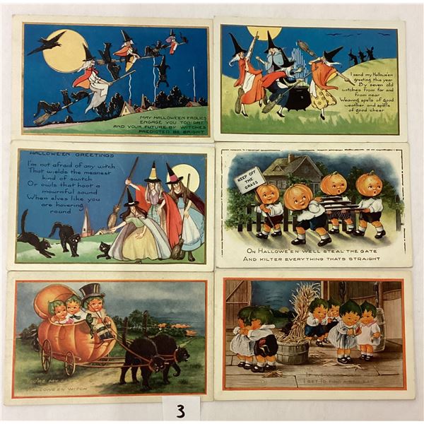 Whitney Halloween Holiday Greeting Postcards 15