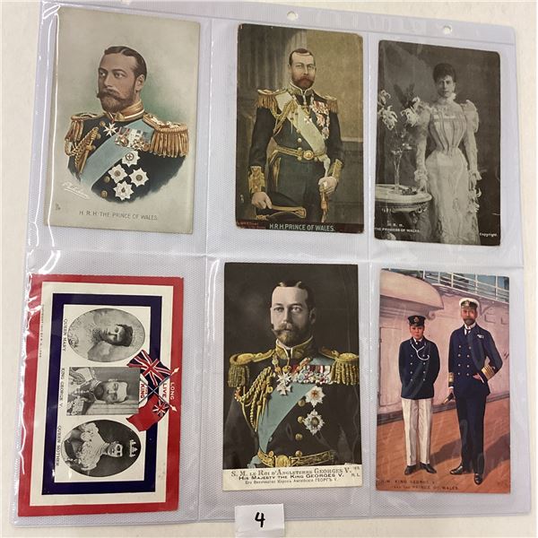 Royalty Postcard Album Approx. 115 Postcards