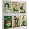 Image 1 : Clapsaddle Holiday Greeting Postcard Album 65+ Cards