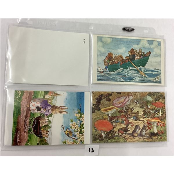 Medici Society Woodland Creatures Postcard Album Approx. 80