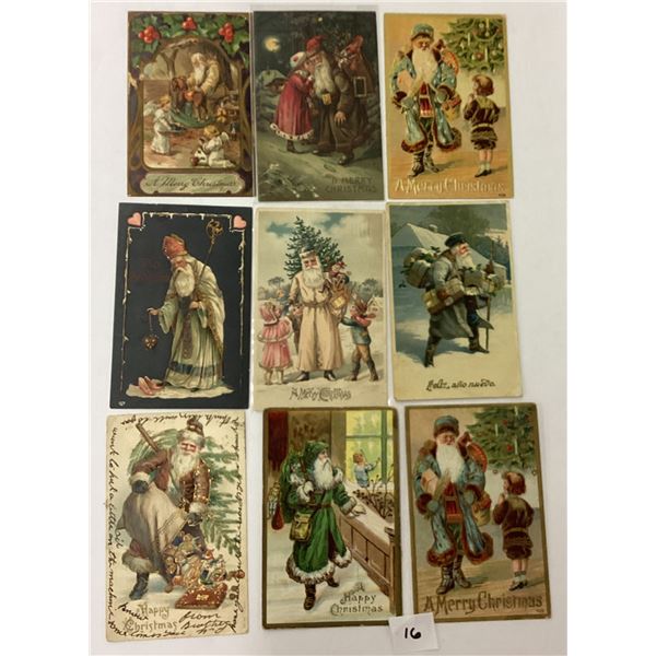 Santa Claus Christmas Holiday Greeting Postcards 18