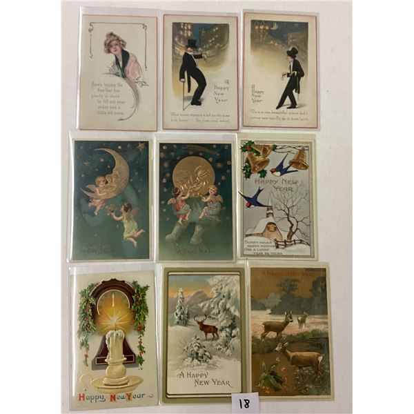 New Year Holiday Greeting Postcards 30