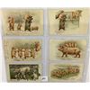 Image 1 : Animals - Pigs on Holiday Greeting Postcard Album Approx. 90
