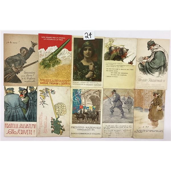 Italy Military Art Postcards 22