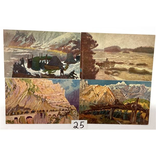 Italy Art - Poster Art Style Postcards 24