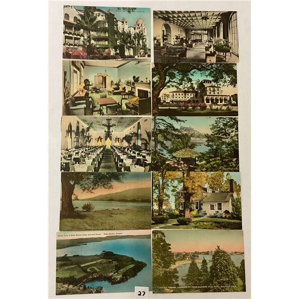 USA Hand colored Postcards 45+