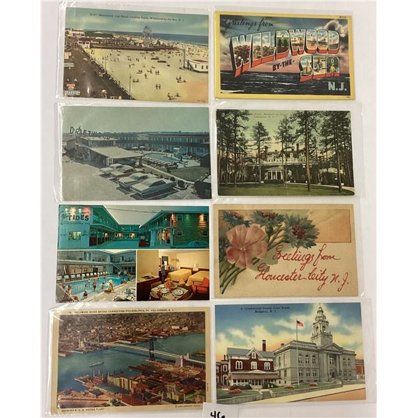 New Jersey (No Atlantic City) Postcards Approx. 95
