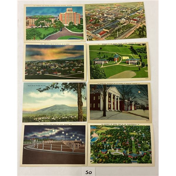 Virginia Linen Postcards Approx. 185