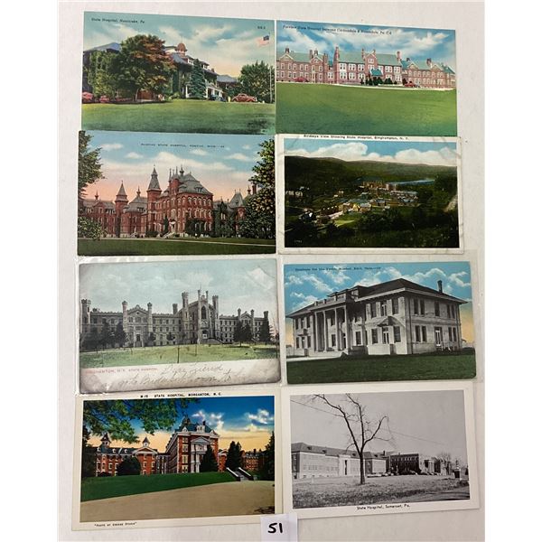 State Hospitals Insane Asylum Postcards 14