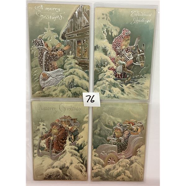 Santa Claus Christmas Holiday Greeting Album 27 Postcards