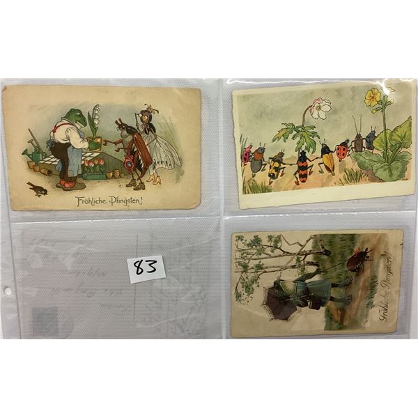 Insects on Greeting Postcard Album 39