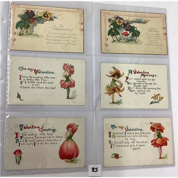 Flower Face Children Greeting Postcards 34
