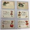 Image 1 : Flower Face Children Greeting Postcards 34