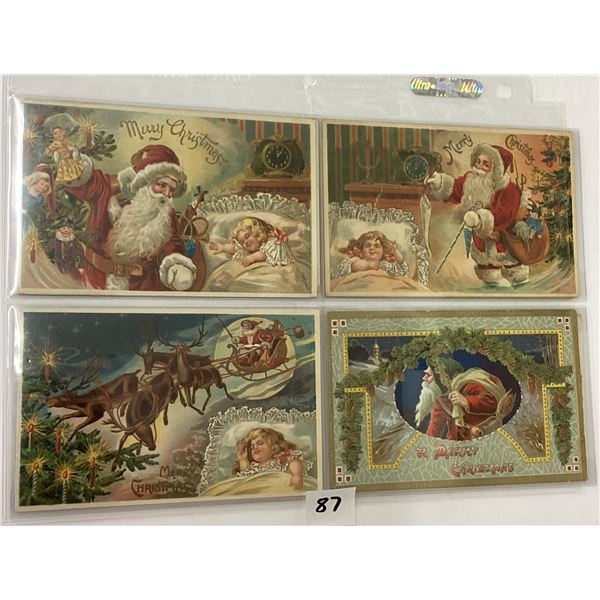 Santa Claus Holiday Christmas Greeting Postcards 20