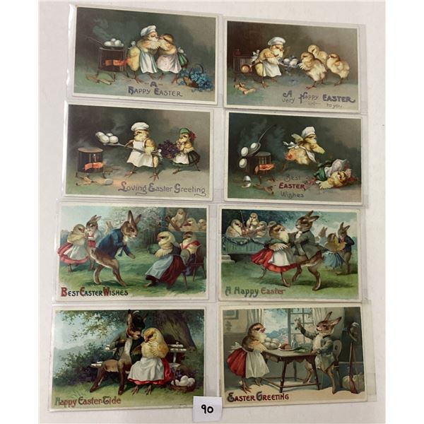 Easter Bunnies & Chickens Holiday Greeting Postcards Approx. 25