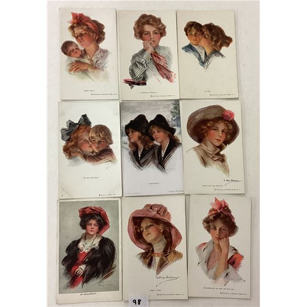 Pretty Lady Postcards by Boileau 16 Cards