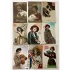 Image 1 : Tinted Real Photo Lady Postcards 100+