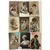 Image 2 : Tinted Real Photo Lady Postcards 100+