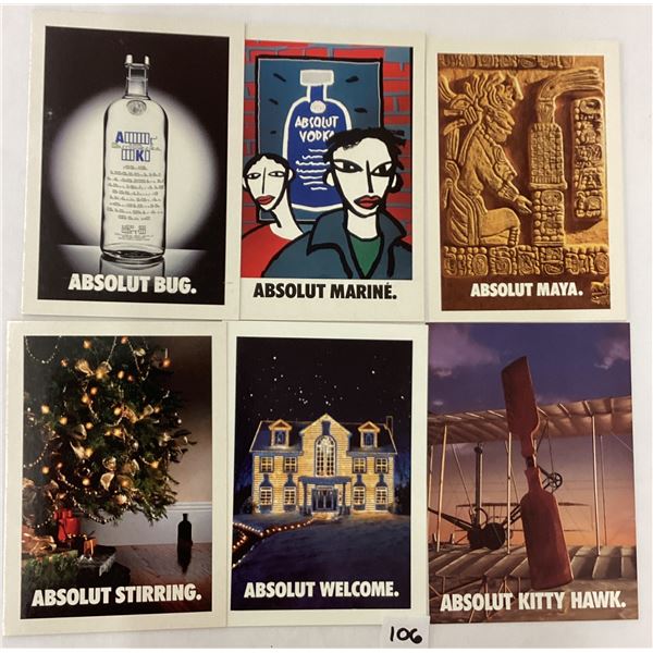 Absolut Vodka Advertising Alcohol Postcards 45+