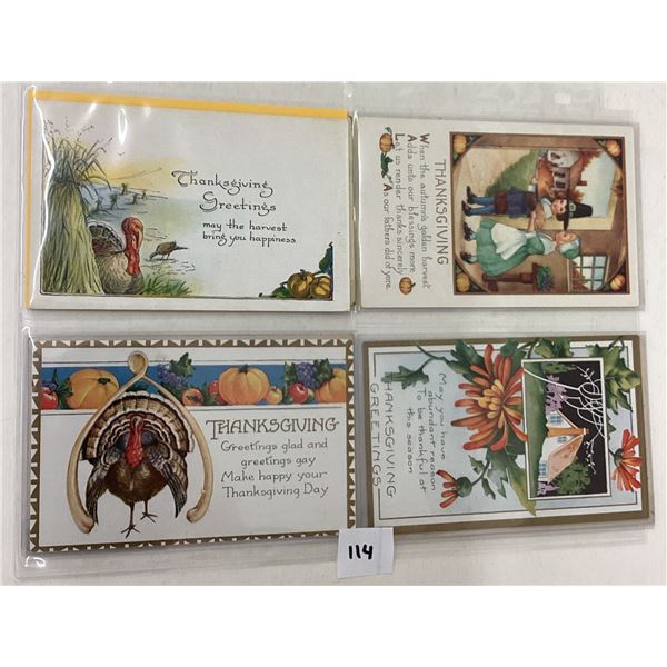 Thanksgiving Holiday Greeting Postcard Album of 23