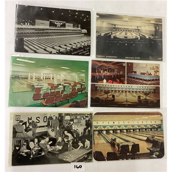 Sports - Michigan Bowling Postcards 8