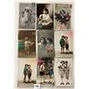 Image 4 : Tinted Real Photo Children Postcards Approx. 75