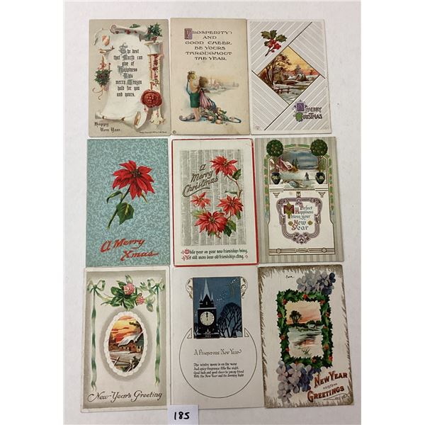 Christmas Holiday Greeting Postcards Approx. 145