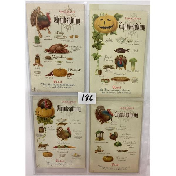Thanksgiving Holiday Greeting Postcard Album of 34