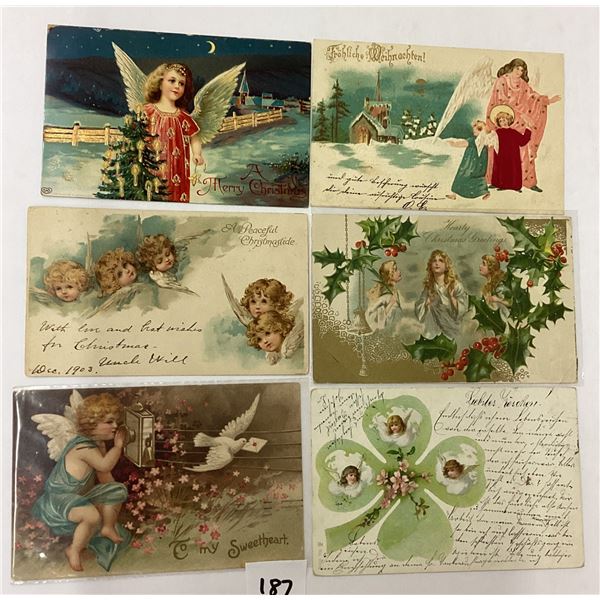 Angels Holiday Greeting Postcards 45+