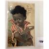 Image 1 : Novelty - Real Hair Brundage Black Americana Postcard