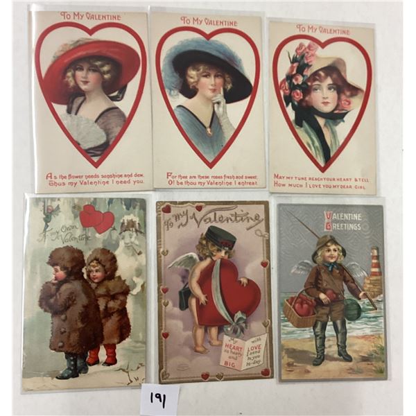 Valentine's Day Holiday Greeting Postcards 16