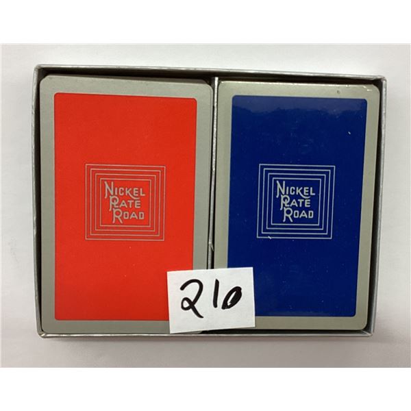 2 Nickel Plate Road Playing Decks with Box