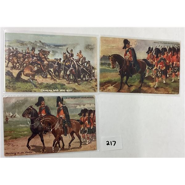 Tuck Harry Payne Military Highlanders Postcards 9