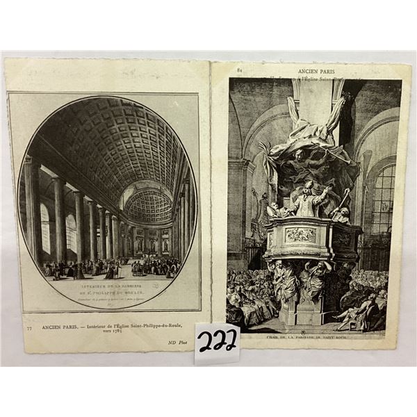 Ancien Paris France Postcards Approx. 215