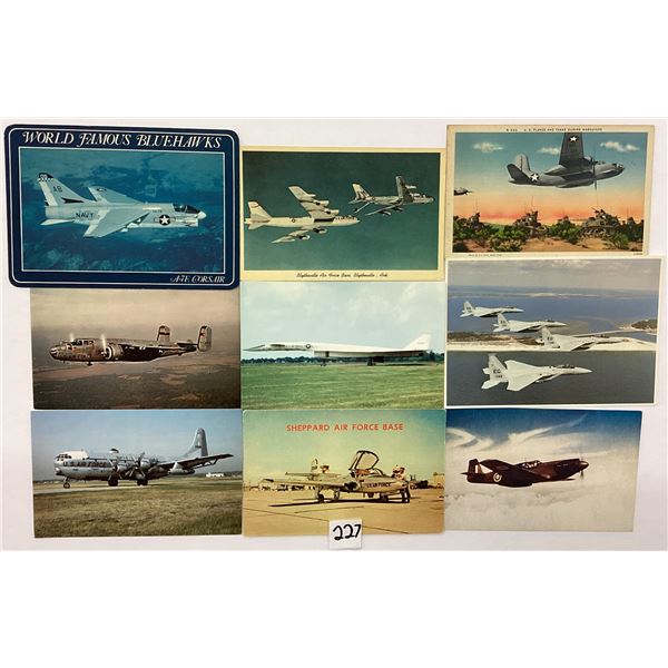 Military Airline Aviation Postcards 75