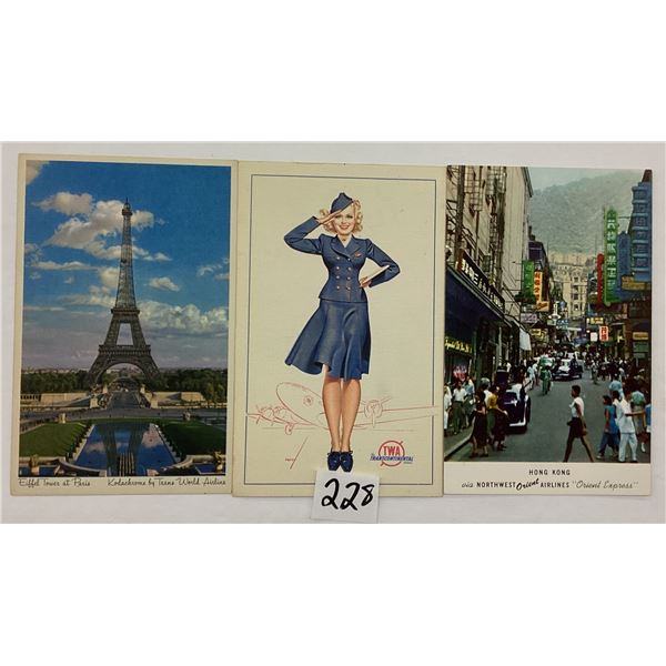 Commercial Airline Aviation Advertising Postcards Approx. 50