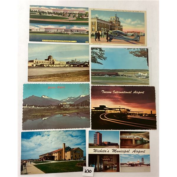 Aviation - Airports Postcards Approx. 110