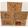 Image 2 : Novelty - 13 Leather Pig Animals Postcards.