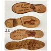 Image 1 : Novelty - 7 Shoe Shaped Leather Postcards