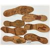 Image 3 : Novelty - 7 Shoe Shaped Leather Postcards