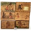 Image 1 : Novelty - 26 Leather Indian Postcards