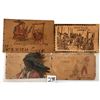 Image 2 : Novelty - 26 Leather Indian Postcards
