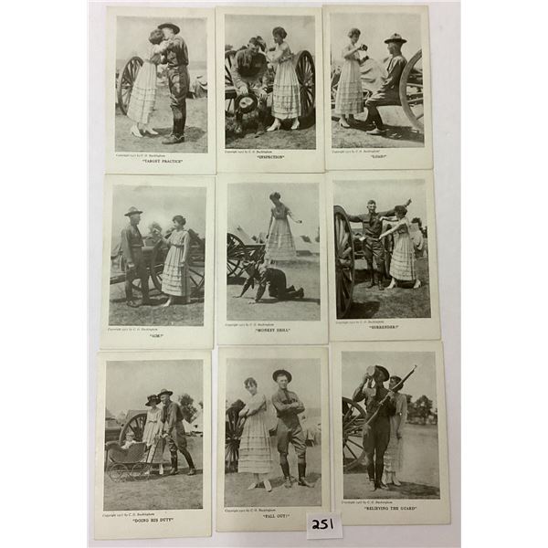 Black & White Military Romance Postcards 21
