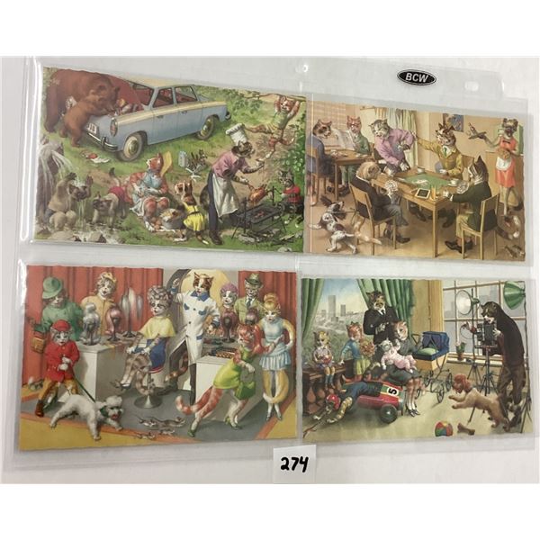 Animals - Mainzer Cats Postcard Album 70 Cards