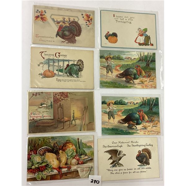 Thanksgiving Holiday Greeting Postcards 100+