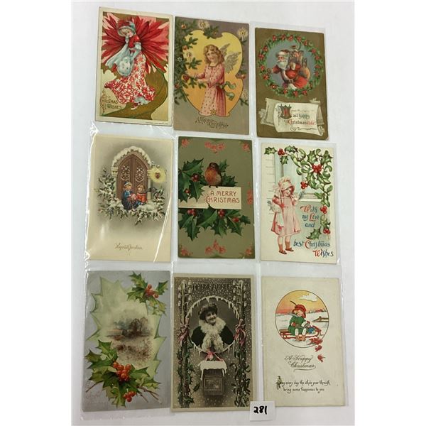 Christmas Holiday Greeting Postcards 100+